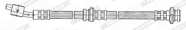 FERODO Flexible de frein FHY3108 FHY3108 FERODO Durite de frein Nissan pas cher