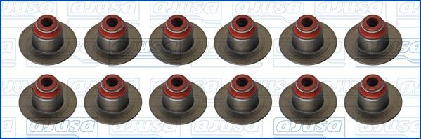 AJUSA Blīvju komplekts, Vārsta kāts 57068400 AJUSA 57068400 Blīvgredzens vārsta kāts Citroen C4 Cactus cena