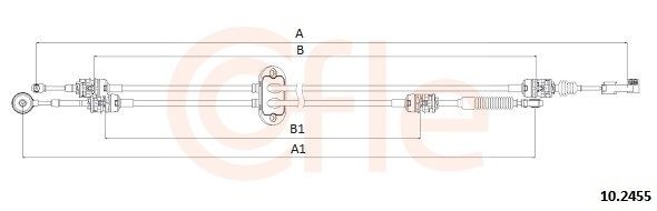 COFLE Kabel, girmekanisme 10.2455 COFLE 10.2455 Kabel girmekanisme Galaxy Mk2 pris