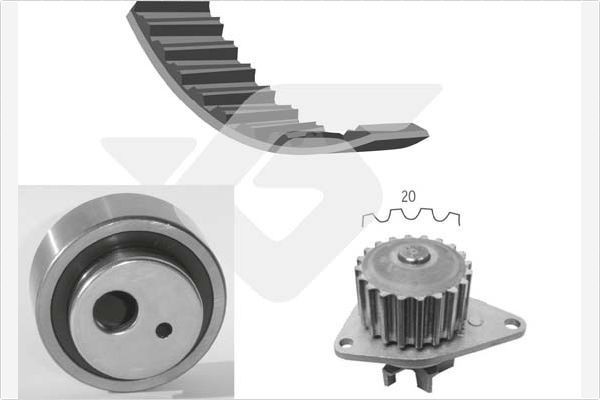 HUTCHINSON Distributieriem set + waterpomp KH 13WP05 Citroën AMI Distributieriem set + waterpomp HUTCHINSON KH 13WP05