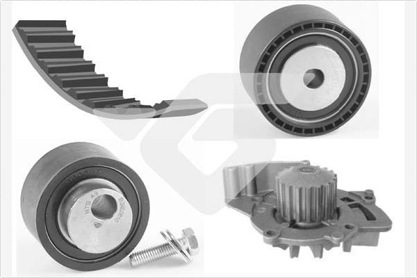 HUTCHINSON Kamremssats med vattenpump KH 197WP60 KH 197WP60 HUTCHINSON vattenpump + kamremssats Peugeot 307