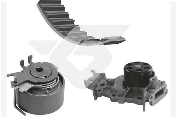 HUTCHINSON Vodné čerpadlo + sada ozubeného remeňa KH 236WP65 KH 236WP65 Sada rozvodového remeňa NISSAN PRIMASTAR HUTCHINSON