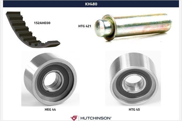HUTCHINSON Sada ozubeného remeňa KH 480 KH 480 Sada rozvodov OPEL MOKKA HUTCHINSON