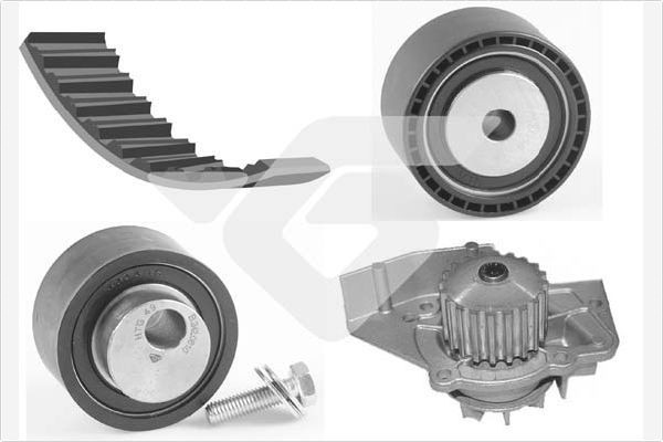 HUTCHINSON Kit de distribution + pompe à eau KH 70WP31 Kit de distribution HUTCHINSON C15 KH 70WP31 pas cher