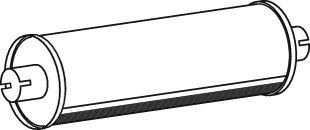 DINEX Μεσαίο / πίσω σιλανσιέ 29307 29307 Πίσω σιλανσιέ FORD S-MAX DINEX