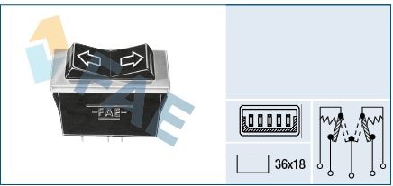 FAE Kontakt, rudehejs 62540 Elrudekontakt KIA FAE 62540