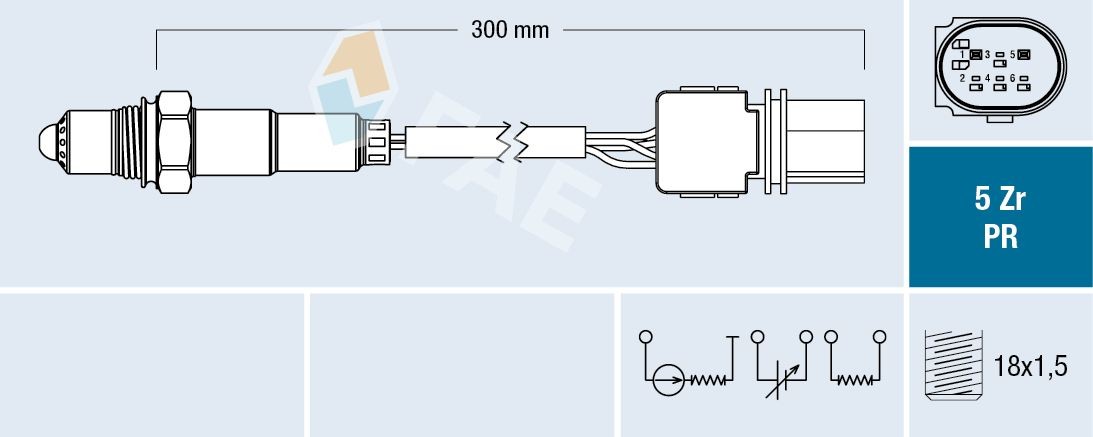 FAE Sonda lambda 75059 FAE 75059 Escape JEEP Renegade SUV (BU, B1) 2025