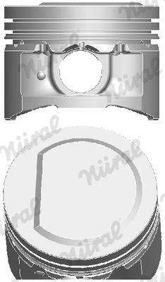 NÜRAL Zuiger 87-786300-00 NÜRAL 87-786300-00 Motorzuiger FORD Orion Mk3 (GAL) goedkoop