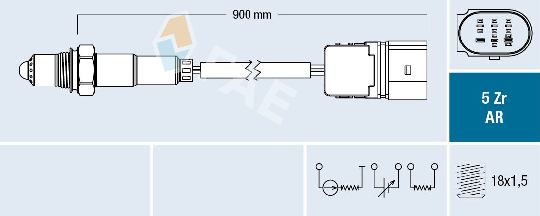 FAE Sonda lambda 75021 75021 costo Sonda lambda MERCEDES-BENZ Serie 124 FAE
