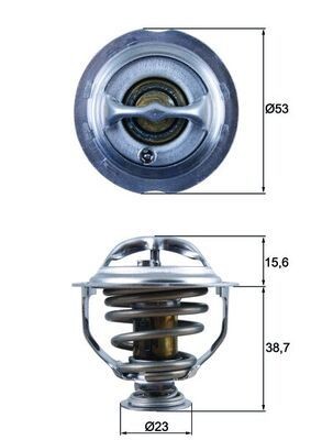 MAHLE Thermostat d'eau TX 123 95D Calorstat MAHLE 100 TX 123 95D pas cher