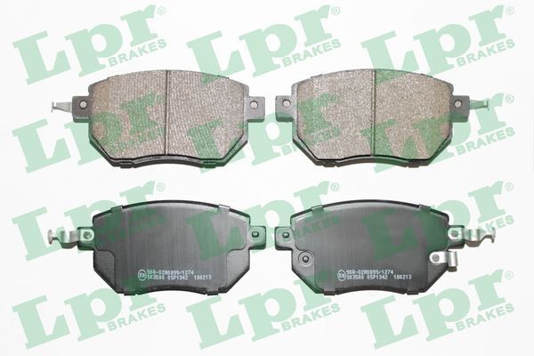 LPR Brake pad set 05P1342 Nissan PULSAR LPR brake pads 05P1342