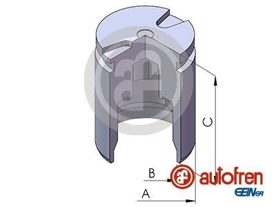 AUTOFREN SEINSA Stempel, bremsecaliper D02525 AUTOFREN SEINSA D02525 Stempel bremseklave 164 (164) pris