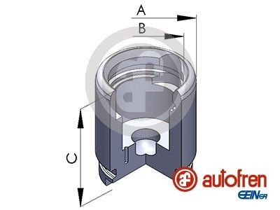 AUTOFREN SEINSA Pistoncino pinza freno D025257 AUTOFREN SEINSA D025257 costo Pistoncino pinza freno RENAULT 19