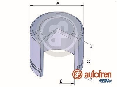 AUTOFREN SEINSA Piston, brake caliper D025322 AUTOFREN SEINSA D025322 VOLVO 760 brake caliper piston replacement