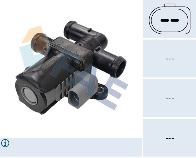 FAE Jäähdytysnesteen säätöventtiili 55014 FAE 55014 Golf II Hatchback (19E, 1G1) jäähdytysnesteen säätöventtiili hinta