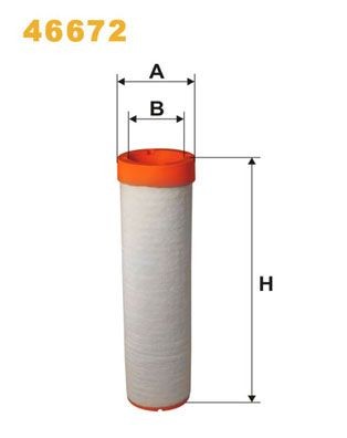 WIX FILTERS Secundairfilter 46672 46672 Secundairfilter CITROËN JUMPER WIX FILTERS