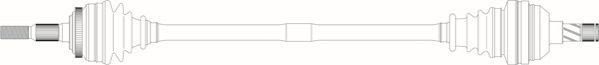 GENERAL RICAMBI Drive shaft OP3031 Opel ANTARA GENERAL RICAMBI drive shaft OP3031