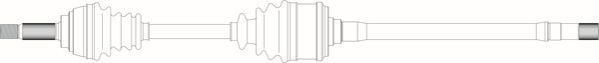 GENERAL RICAMBI Arbre de transmission MT3045 Cardan de transmission GENERAL RICAMBI MIRAGE MT3045 pas cher