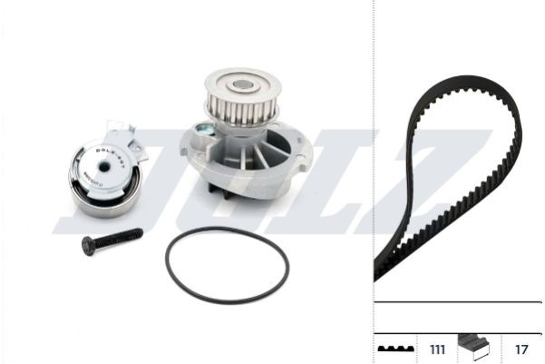 DOLZ Wasserpumpe + Zahnriemensatz KD024 Zahnriemen und Wasserpumpe DOLZ Opel OMEGA KD024