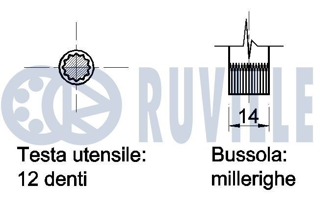 RUVILLE Ventilløfter 266552 Hydraulisk løfter FORD USA RUVILLE 266552