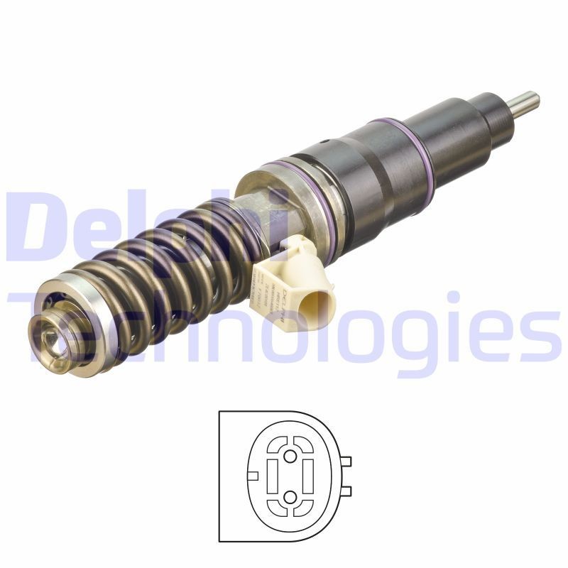 DELPHI Unité pompe-injecteur HRE112 DELPHI HRE112 Unité pompe-injecteur