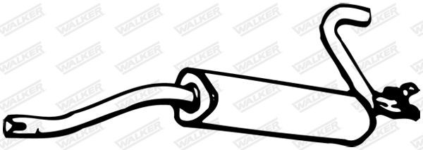 WALKER Lõppsummuti 02106 Summuti pütt WALKER Alfa Romeo STELVIO 02106