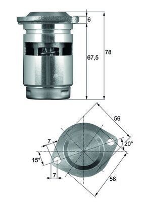 MAHLE Ölkühler-Thermostat TO 1 83 TO 1 83 MAHLE Vivaro C Pritsche / Fahrgestell (K0) Ölthermostat Preis