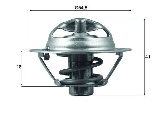 Termostat, kylvätska MAHLE TX 162 82D MAHLE TX 162 82D Termostat NISSAN SERENA 2022
