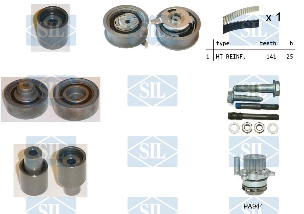 Saleri SIL Registerreimsett med vannpumpe K1PA944 Saleri SIL Vannpumpe + registerreimsett SUZUKI K1PA944