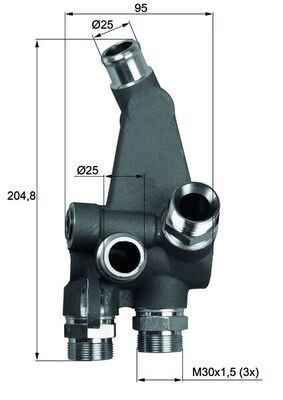 MAHLE Termostato, Raffreddamento olio TO 3 83 TO 3 83 costo Termostato olio FORD KUGA MAHLE