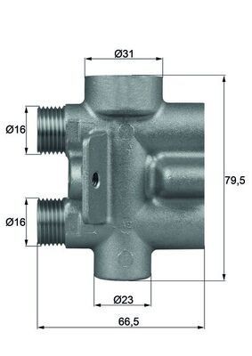 MAHLE Termostat, oliekøling TO 9 75 MAHLE TO 9 75 Suzuki SX4 S-Cross Olietermostat til en rimelig pris