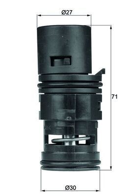 MAHLE Thermostaat, oliekoeling TO 7 80 TO 7 80 Oliethermostaat Volkswagen SHARAN MAHLE