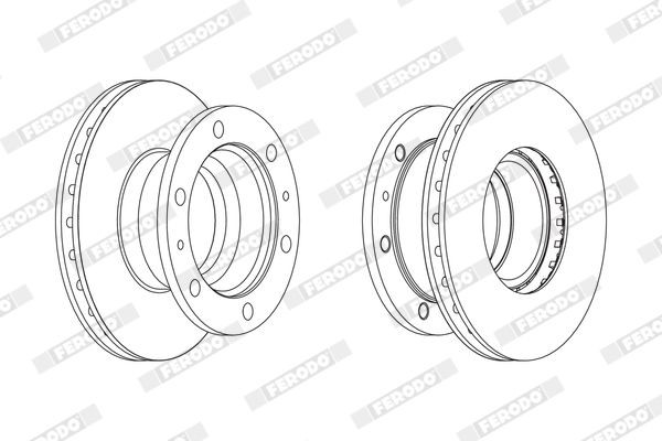 FERODO Disco freno FCR105A FERODO FCR105A Dischi freno sportivi IVECO prezzo