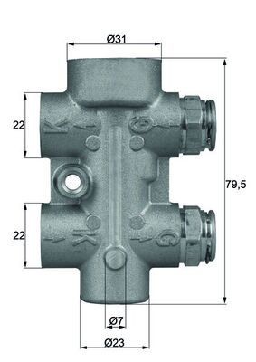 MAHLE Thermostat, refroidissement d'huile TO 8 80 TO 8 80 MAHLE Thermostat d'huile Ford pas cher