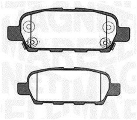 MAGNETI MARELLI Bromsbelägg 363916060473 SUZUKI bromsbelägg sport MAGNETI MARELLI 363916060473