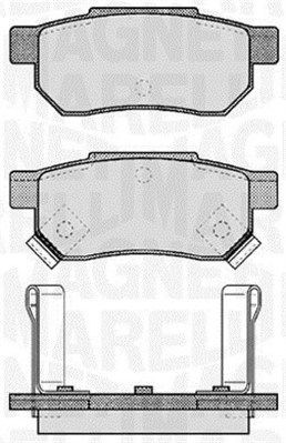 MAGNETI MARELLI Bremseklosser 363916060457 MAGNETI MARELLI 363916060457 Sportsbremseklosser Accord III Coupe billige