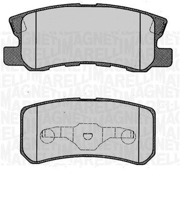 MAGNETI MARELLI Bremseklodser 363916060340 Sports bremseklodser MAGNETI MARELLI Fiat GRANDE PUNTO 363916060340