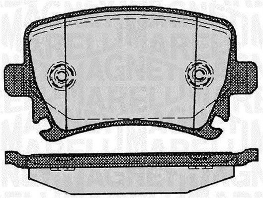 MAGNETI MARELLI Piduriklotsid 363916060601 MAGNETI MARELLI Sport piduriklotsid SKODA 363916060601