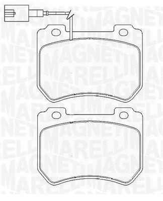 MAGNETI MARELLI Bromsbelägg 363916060423 363916060423 MAGNETI MARELLI bromskloss ALFA ROMEO 33