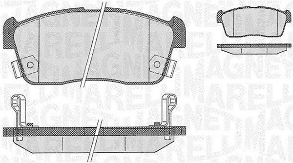 MAGNETI MARELLI Plaquettes de frein 363916060471 Toyota URBAN CRUISER Plaquette de frein sport MAGNETI MARELLI 363916060471
