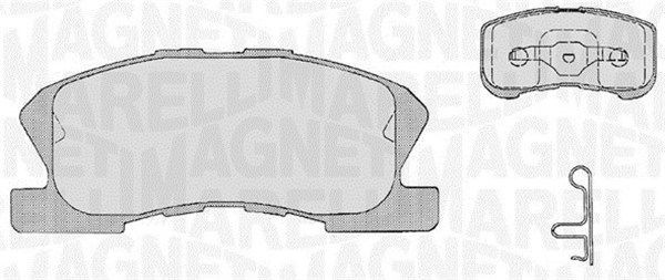 MAGNETI MARELLI Kit pastiglie freni 363916060209 363916060209 MAGNETI MARELLI Pastiglie freno sportive DAIHATSU prezzo