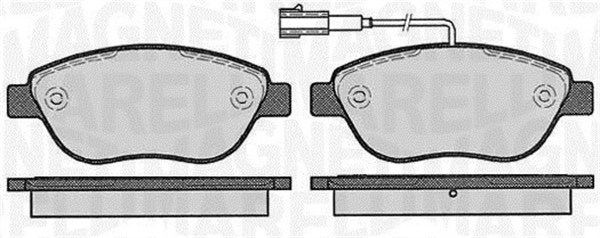 MAGNETI MARELLI Kit pastiglie freni 363916060214 363916060214 Pastiglie dei freni MAGNETI MARELLI FIAT BRAVO costo