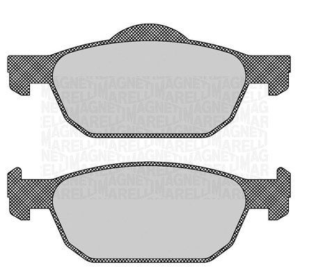 MAGNETI MARELLI Bremseklosser 363916060706 Bremsebelegg MAGNETI MARELLI Honda CRX 363916060706