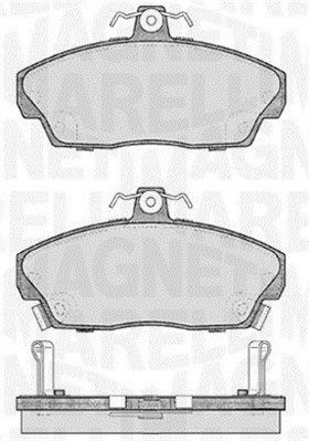MAGNETI MARELLI Brzdové doštičky/platničky 363916060484 MAGNETI MARELLI 363916060484 Brzdové doštičky/platničky ROVER 200 Sedan (XH) 213 S 73 KS 1987