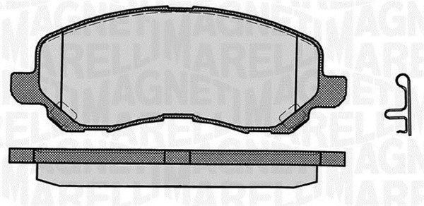 MAGNETI MARELLI Bremseklosser 363916060338 363916060338 Sportsbremseklosser DODGE DURANGO MAGNETI MARELLI