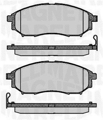 MAGNETI MARELLI Kit pastiglie freni 363916060683 363916060683 MAGNETI MARELLI Pastiglie freno sportive NISSAN prezzo
