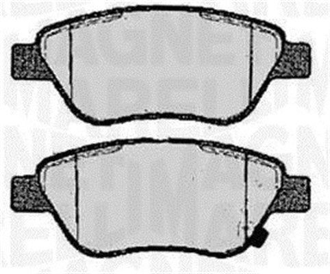 MAGNETI MARELLI Bromsbelägg 363916060361 363916060361 MAGNETI MARELLI Bromsklossar Opel