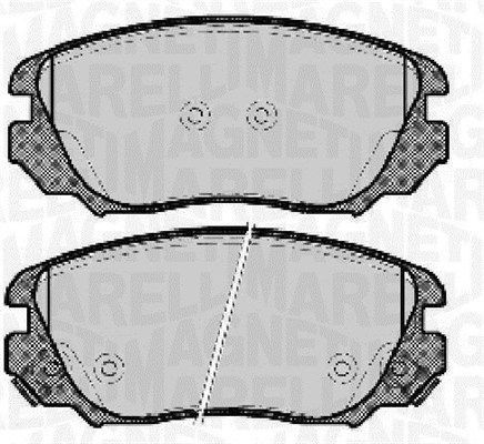 MAGNETI MARELLI Remblokken 363916060723 MAGNETI MARELLI 363916060723 Remblokken BUICK Regal V Sedan 2.0 AWD 262 Pk 2017
