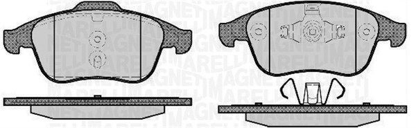 MAGNETI MARELLI Remblokken 363916060672 Remblokset MAGNETI MARELLI RENAULT 363916060672