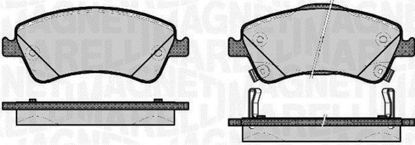 MAGNETI MARELLI Remblokken 363916060665 363916060665 Race-remblokken TOYOTA LAND CRUISER MAGNETI MARELLI